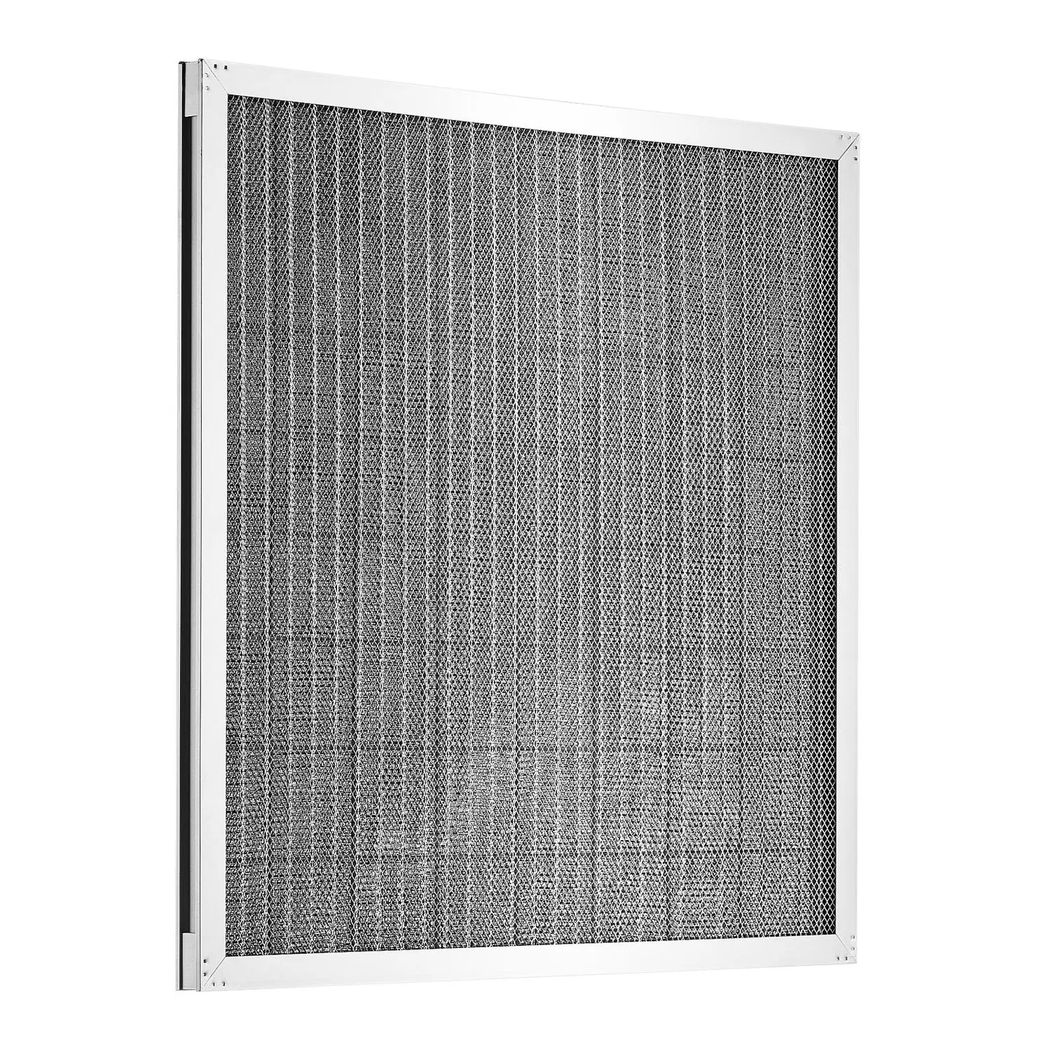VEVOR Electrostatic Air Filter with Electrostatic Capture Technology, 20x20x1 in, Reusable Washable Aluminum AC HVAC Furnace Filter, 5-Layer Dense Mesh, MERV 8, Long Lifetime, Easy Installation, Actual Size 19.75x19.75x0.82 in for Home Use
