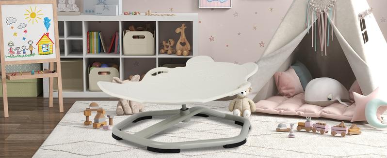 SCITOO Kids Swivel Chair, 220 LBS Capacity, Sensory Spinning Chair, Autistic Kids Sensory Toy Chair with Non-Slip Metal Base, Toddler Sit and Spin Chair for Coordination Balance Focus Training