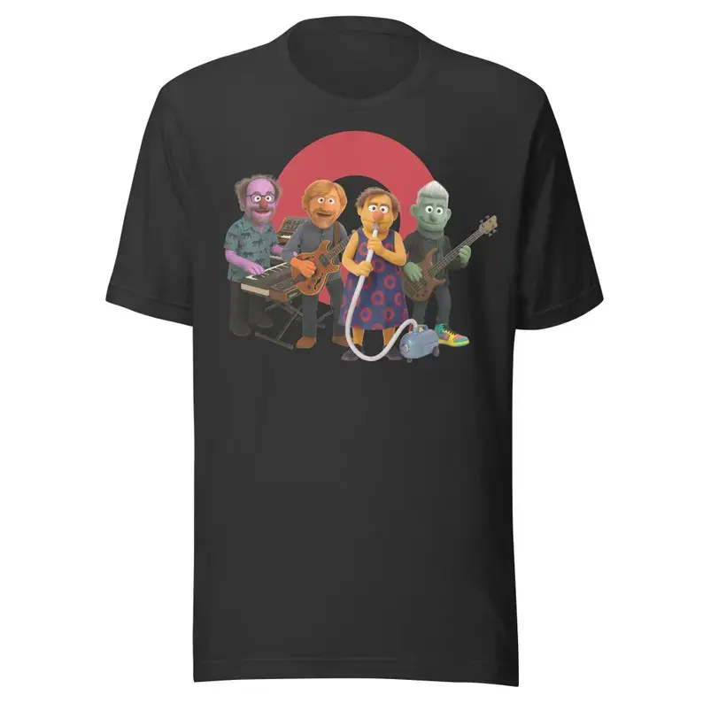 Phish Band Muppet Style T-Shirt: Classic Fit Cotton Tee Classic Street Style Casual Streetwear, Made in USA Gift for Birthday Holiday Christmas Halloween Unisex, Fabric, Shortsleeve