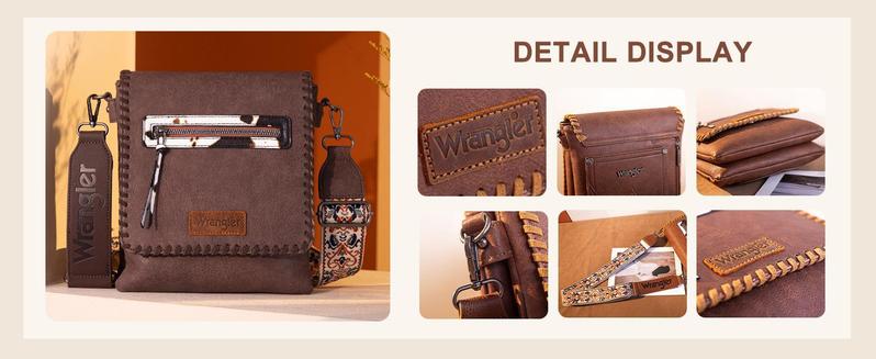 Live - Wrangler Crossbody Bags for Women Satchel Purse Medium Shoulder Handbags with Detachable Guitar Straps
