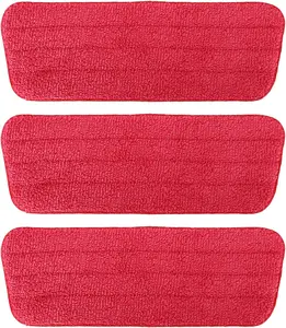 TreeLen 3 Packs Microfiber Mop Pads Spray Mop Replacement Heads Wet/Dry Floor Cleaning Refill Mop Pads Compatible with Rubbermaid Reveal,Swiffer PowerMop Refill,Libman