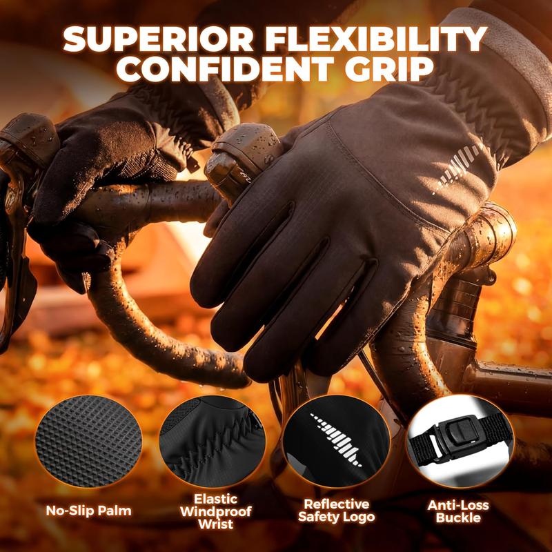 Winter Waterproof Sky Snow Warm Gloves for Women Men,Wind proof Cold Weather Thermal with Touchscreen Fingers, for Running Driving Cycling Hiking Biking Outdoor Sports Daily Work Out.