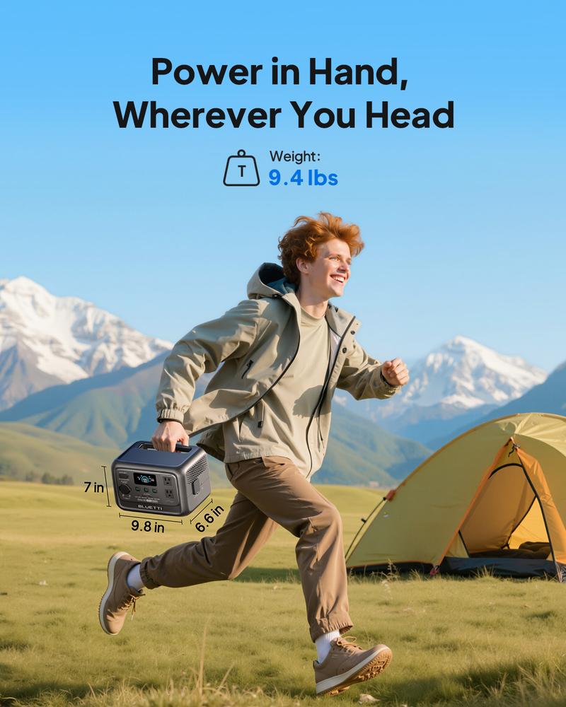 BLUETTI Elite 30 V2 Portable Solar Generator 288Wh Battery 600W AC Output 9 Ports for Camping & Backup Power Station BLUETTI Elite 30 V2 Portable Solar Generator 288Wh Battery 600W AC Output 9 Ports for Camping & Backup Power Station