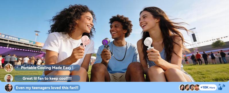 4-in-1 portable refrigeration handheld turbo fan with 200 speed settings, 21,000 revolutions per minute, 12-hour cooling, digital display, 120° rotation, USB charging, mini handheld personal fan.Suitable for travel, indoor use, and office desk usage.