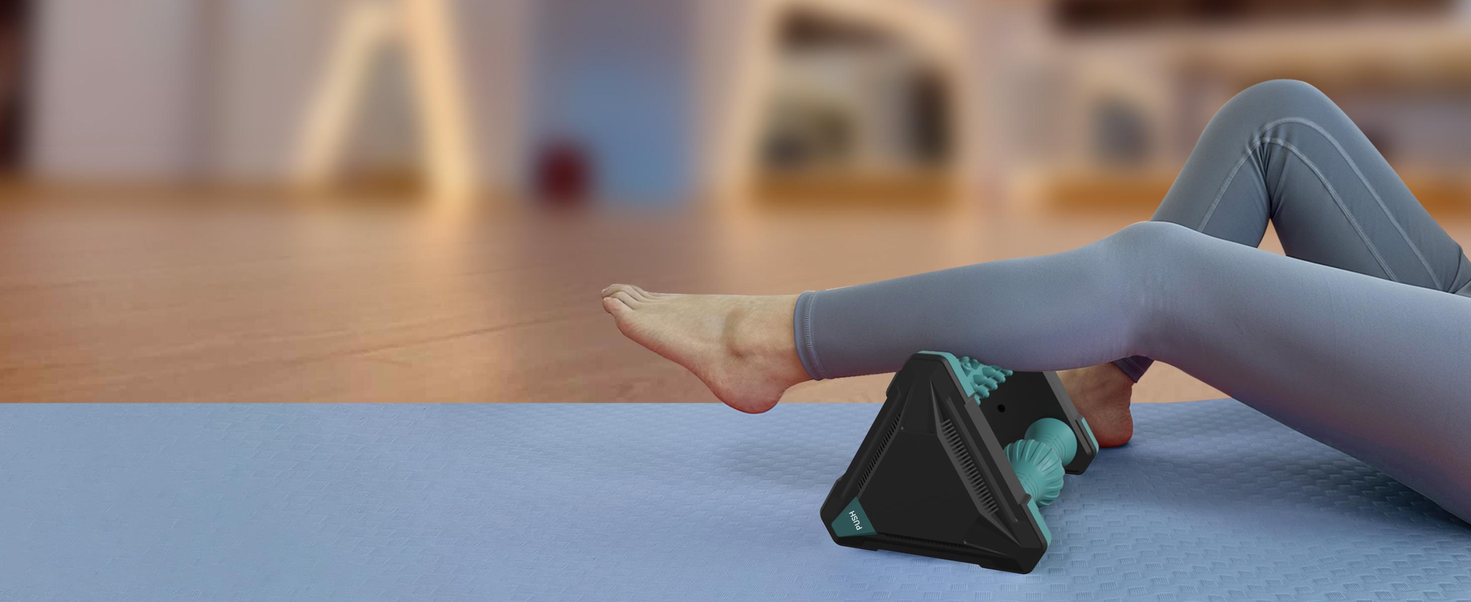 DRwiik Foot Massager for Circulation and Pain Relief, Reflexology Massage Tools with Ice Pack, Foot Roller for Neuropathy Pain Relief, Foot Health, Green