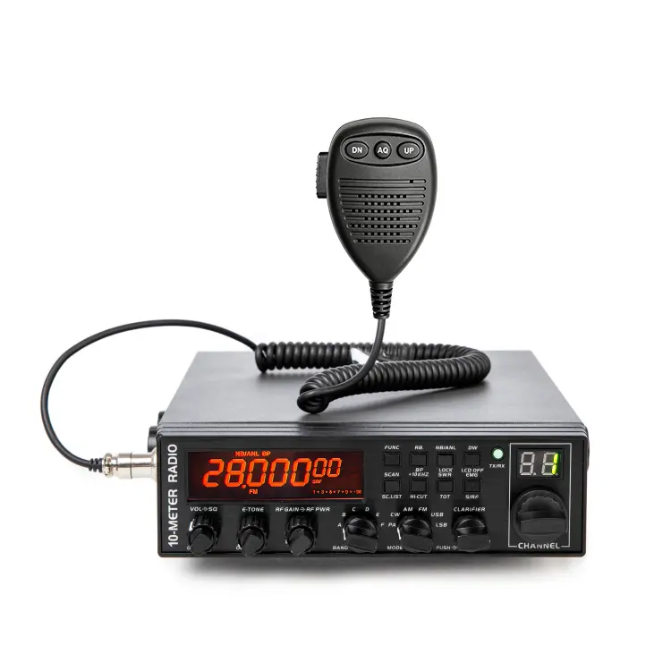 LUITON 5558 Licensed Amateur Multi-Mode Portable CB 2-Way Radio (Black-B) - 10m Band, CW, AM, FM, USB, LSB, 360 Memory Channels, SWR Calibration, Frequency Setting, Black LCD, Automatic Audio, Lock, PA Mics, Portable Radio
