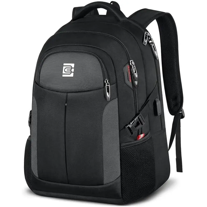 Bruno Cavalli #18506 Laptop Backpack - USB Charging Port, TSA Friendly, Waterproof, Durable, 13-17 in Computer Bag with Laptop Sleeve for Men, Travel & School Use, Backpacks tiktokshopbacktoschool,back to school,back to school haul