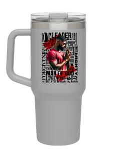 King Leader – Man of God 40oz Stainless Steel Tumbler