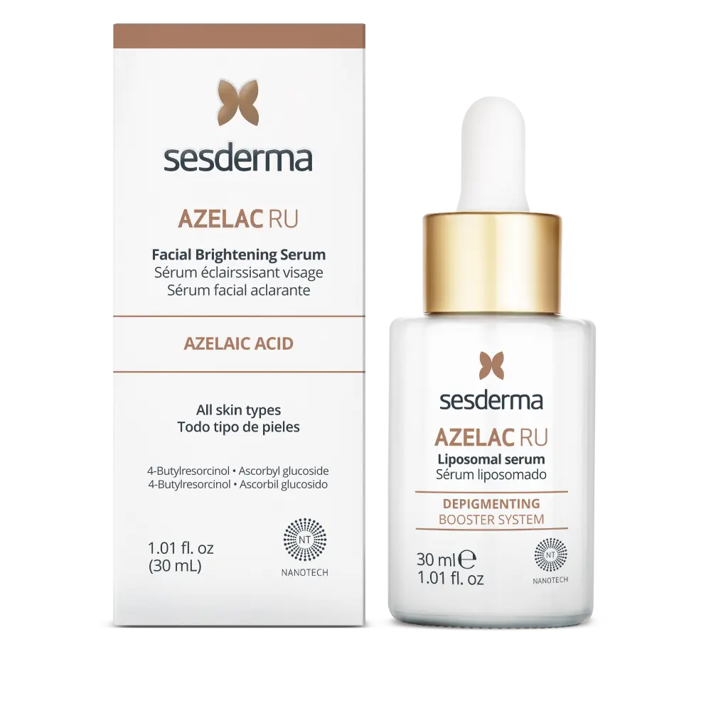 Sesderma AZELAC RU Liposomal Facial Serum, 30 mL - Brightens Skin, Controls Hyperpigmentation, Paraben-Free, TRX Booster