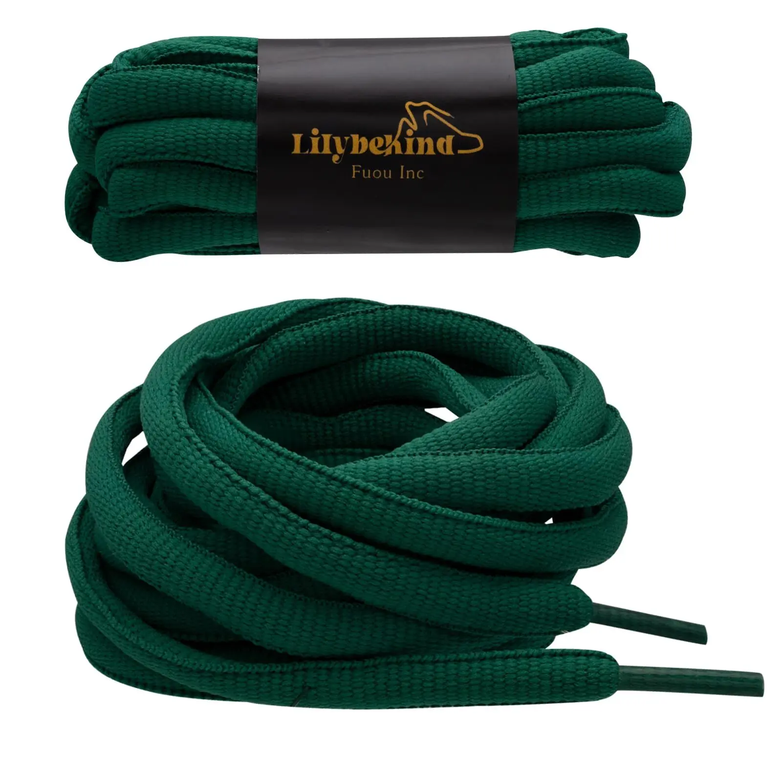 Lilybekind Premium SB Replacement Shoe Laces for Sneakers Athletic Oval Fat Shoelaces Thick Shoe Strings (Green)