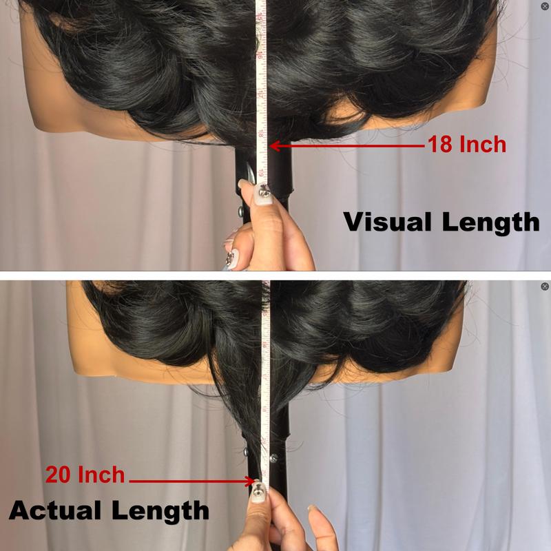 [Detroit Layers] Beginher Hair Extra Full & Voluminous 20 inches Middle Part Heat Resistance Fiber 250% Density Big-Head Friendly Kash Doll Curl Farrah Fawcett Layers 4x4x1 T-Part Lace Synthetic Pre-Cut Glueless Wigs Natural Black Color