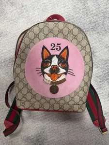 Pre-owned GUCCI GG Supreme Backpacks Bosco Dog Backpack