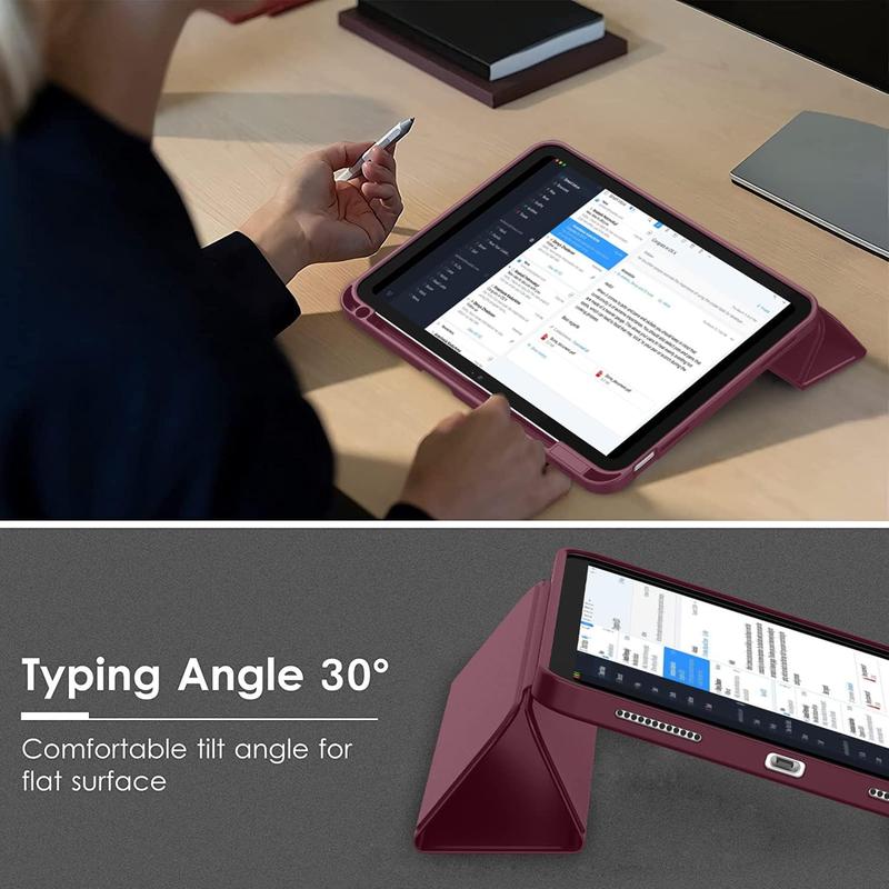 iPad Case/iPad 10th Generation Case [11-Inch 2025/10.9 Inch 2022] with Pencil Holder, Smart Cover with Soft TPU Back [Support Auto Wake/Sleep] Blue Protective Protection Green Tablet Computer