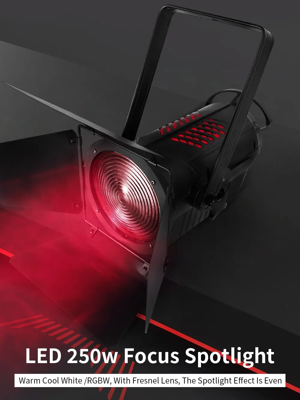 LED 250W Theater Spotlight RGBW 4in1 Focus Stage Lighting Effect Professional DJ Equipment For Theater Nightclub Bar Wedding