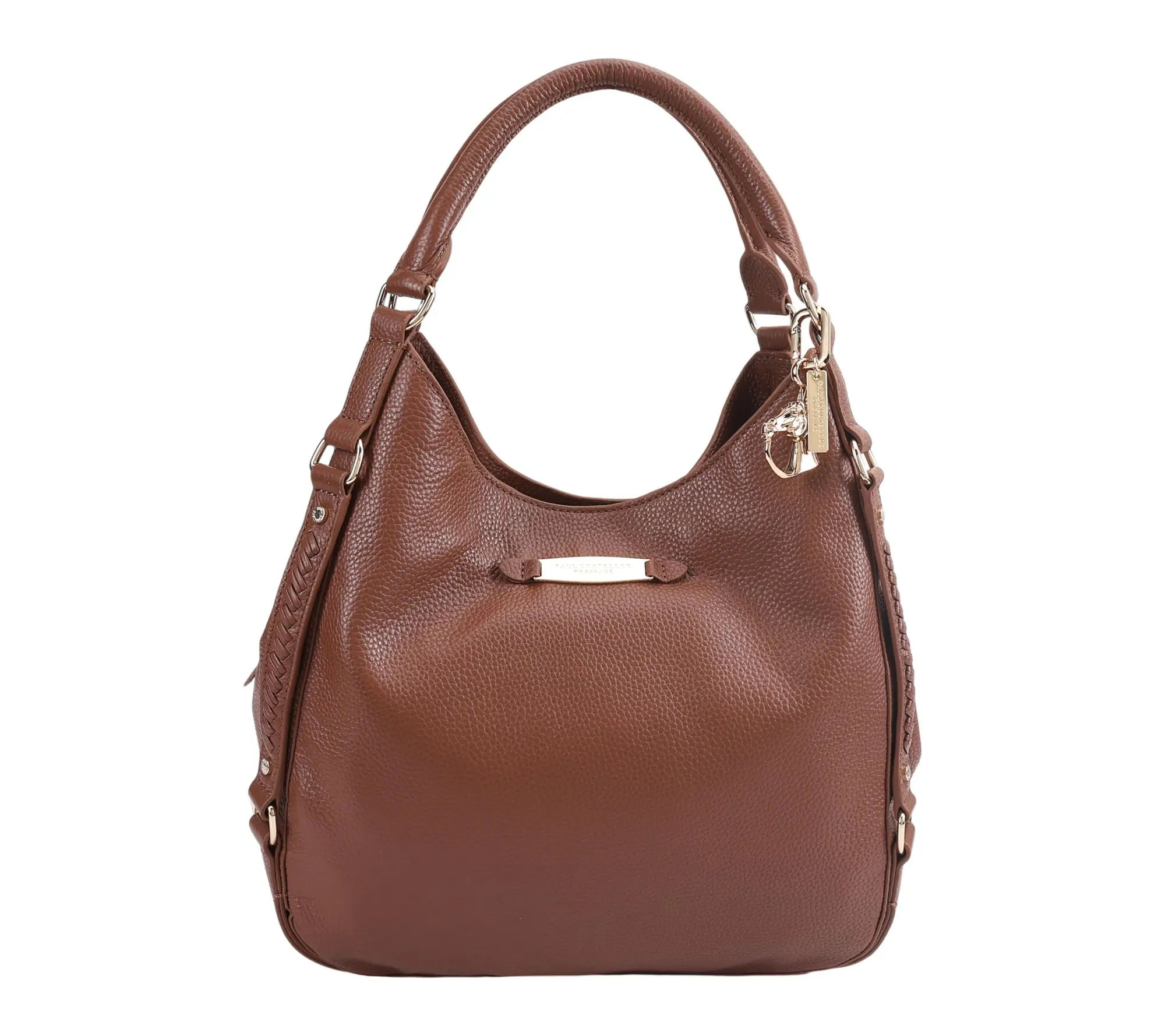 Paul Costelloe Whipstitch Detail Slouch Leather Bag