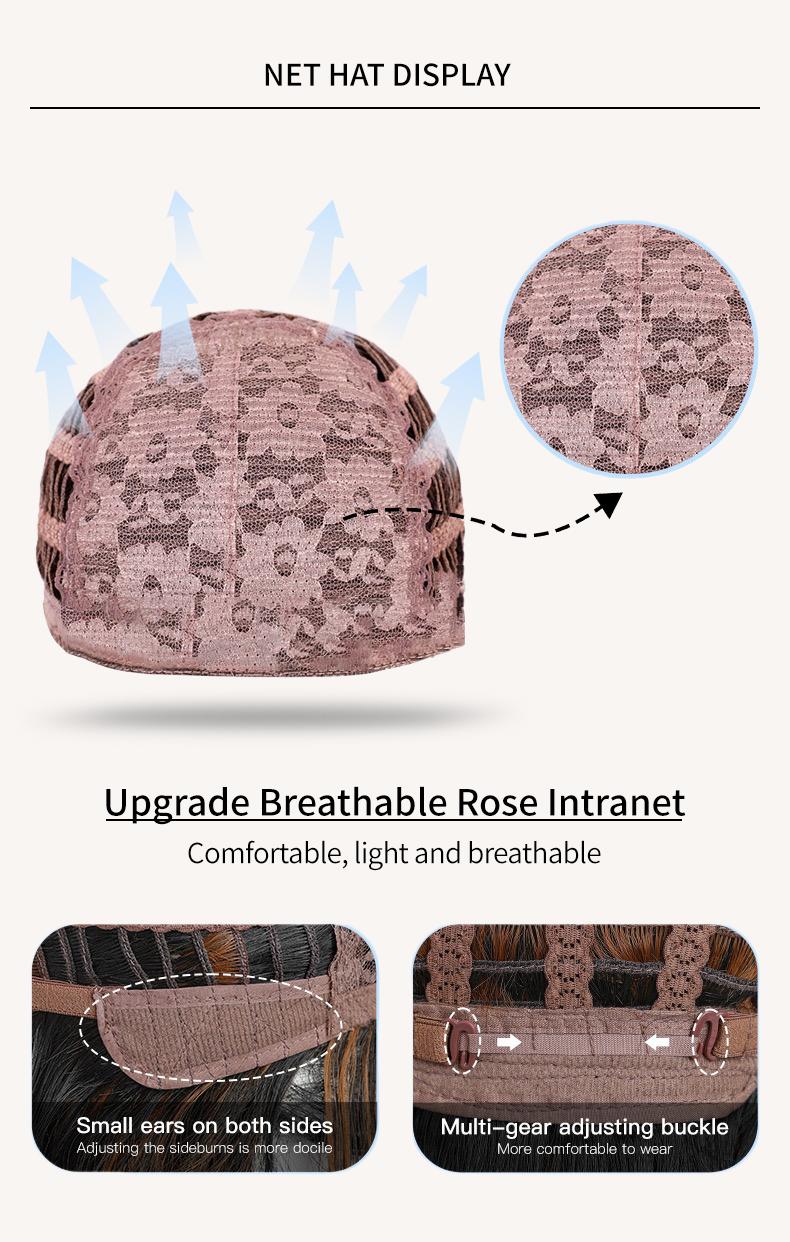 Ombre Blonde Ash Wavy Wigs  Hair Medium Length for Women Natural Looking Heat Resistant Dark Roots for Party Daily Use (Blonde,18 Inch)