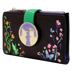 Loungefly Universal Wicked Glinda & Elphaba Floral & Lace Flap Wallet