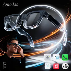 SohoTec 2026 New Electrochromic AI Smart Camera Glasses (8MP),1080P Video Recording Glasses,Real Time Translation, ChatGPT AI Voice Assistant | Photography and videography | Essential for sports | Gift for Tech Lovers Christmas Wearable