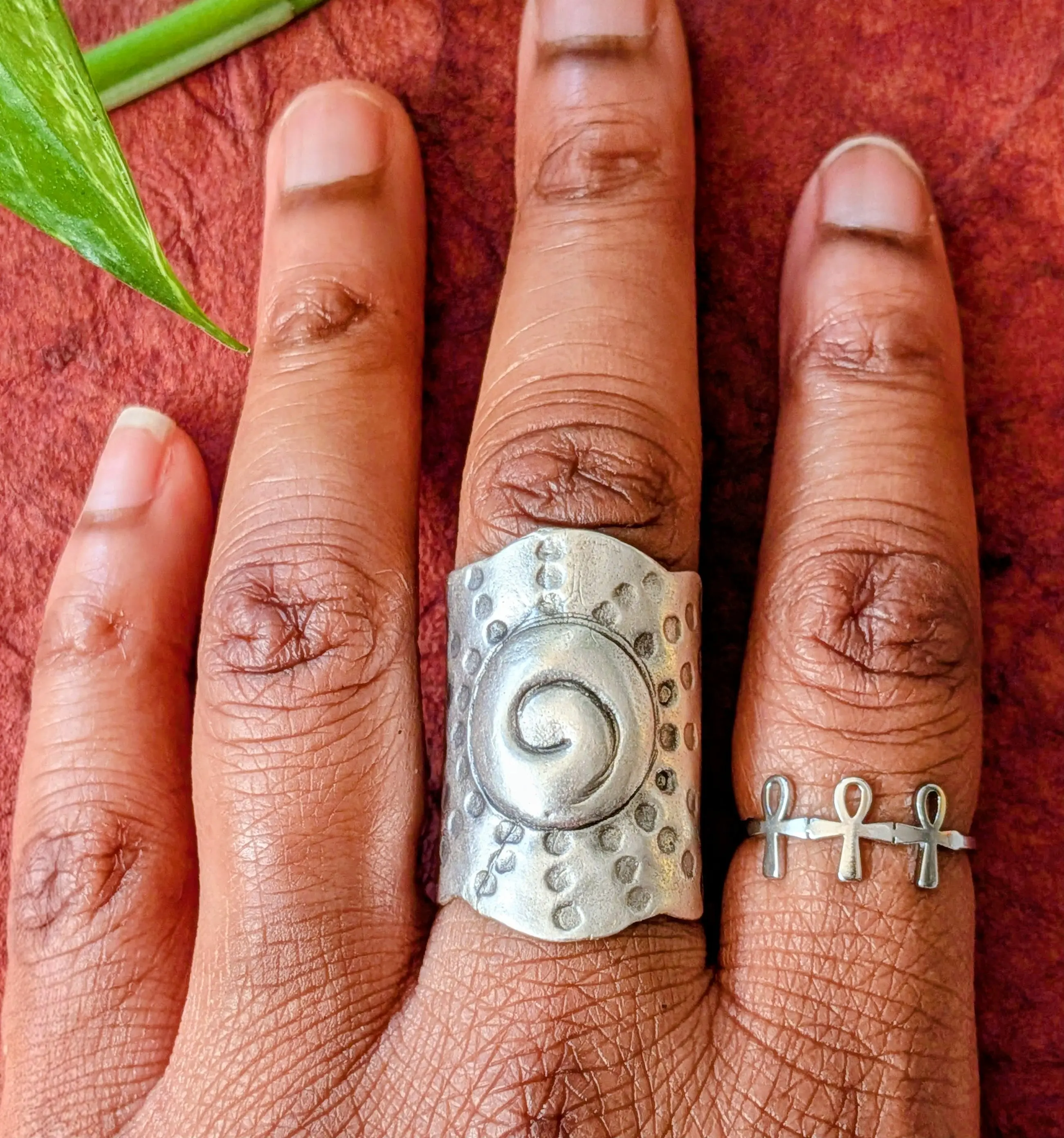 Oya Spiral Brass Ring