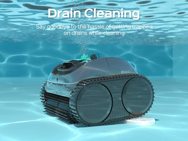 (2026 Upgrade) WYBOT C1 Cordless Robotic Pool Vacuum for Inground Pools, Above Ground Pool Cleaner 4-in-1 Wall & Waterline Cleaning Up to 1,614sq.ft, 150mins Smart Navigation, App Support