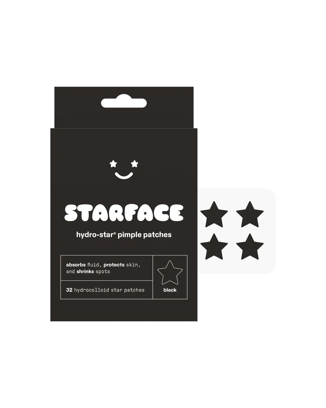 Starface Black Star Pimple Patches, 32 ct