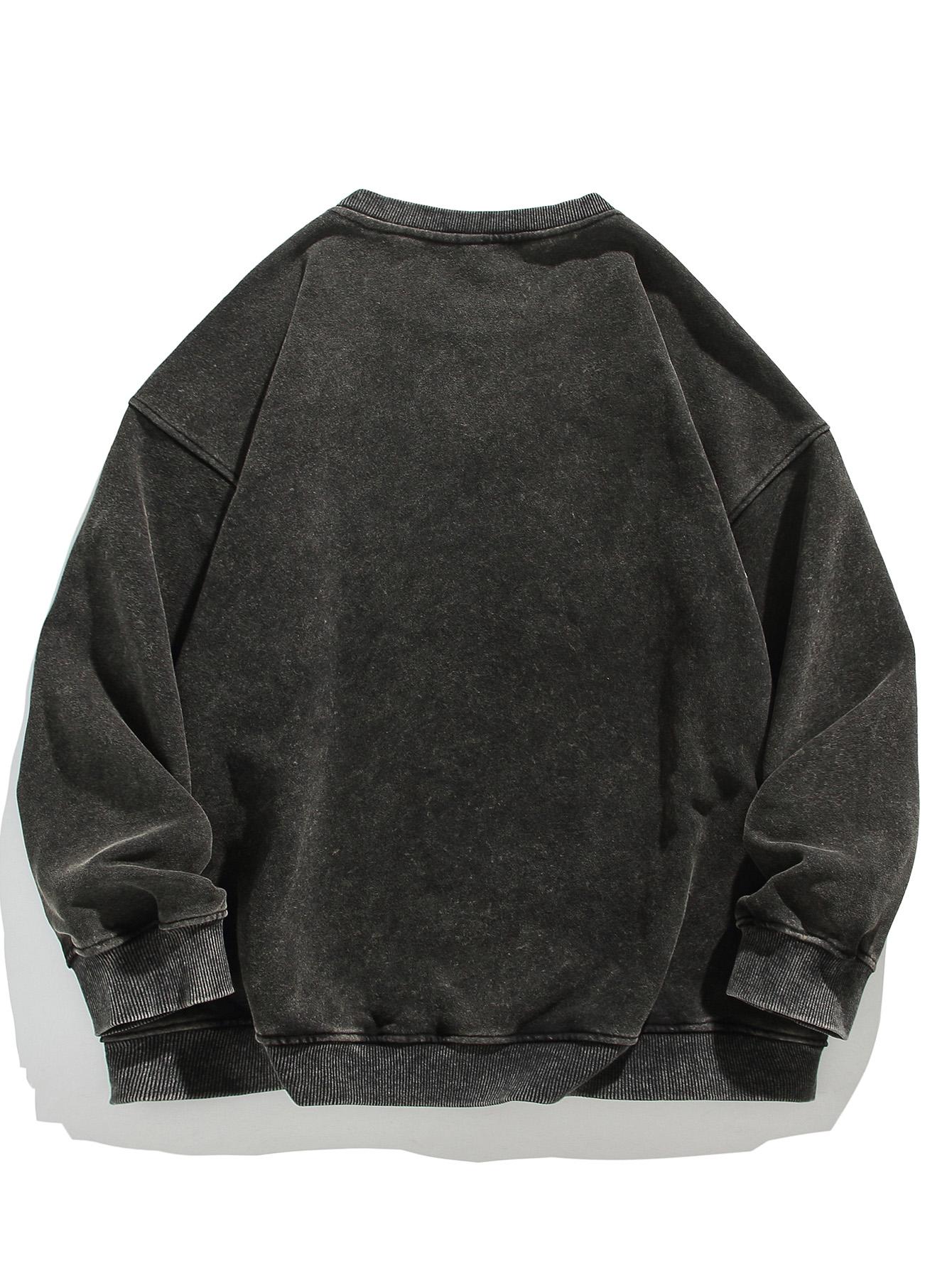 Men's Regular Fit Plain Crewneck Sweatshirt Long Sleeve Pullover Warm Comfortable Ribbed Classic Top Casual Long Sleeve for Fall Winter Menswear