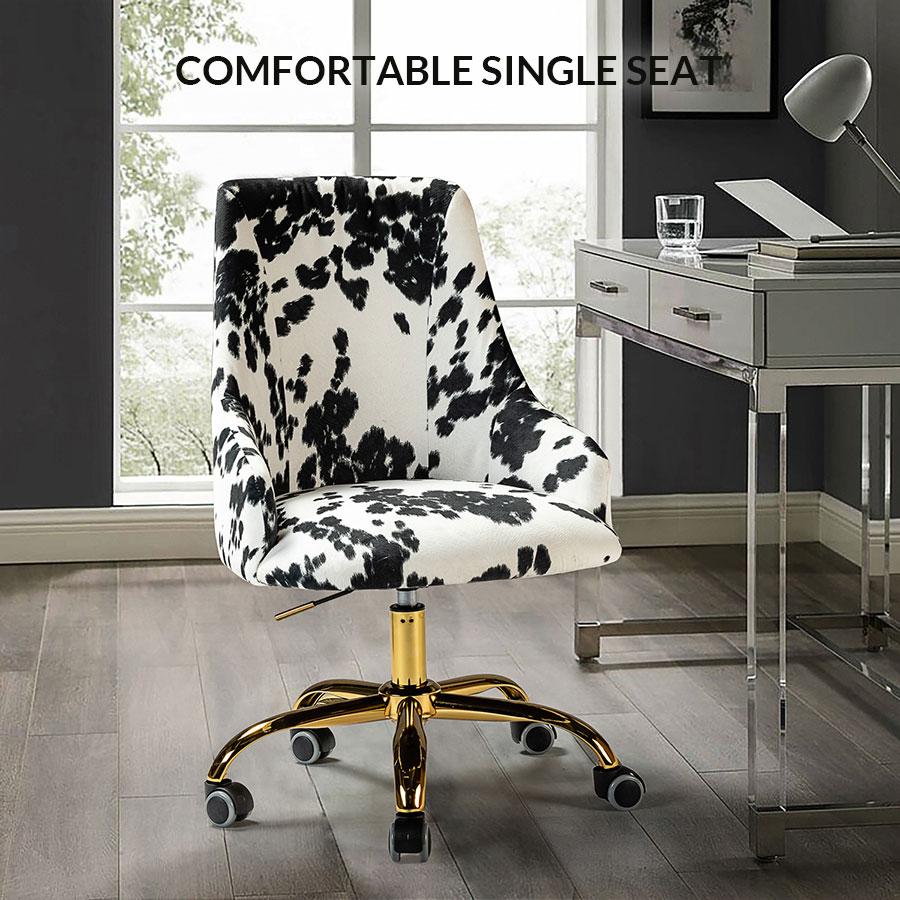 Hulala Brett Fabric Office Chair, ergonomic shape, durable frame, classic design, elegant pattern, Durable metal five-pronged base, height-adjustable, soft filling, bright and colorful finish,all directional wheels