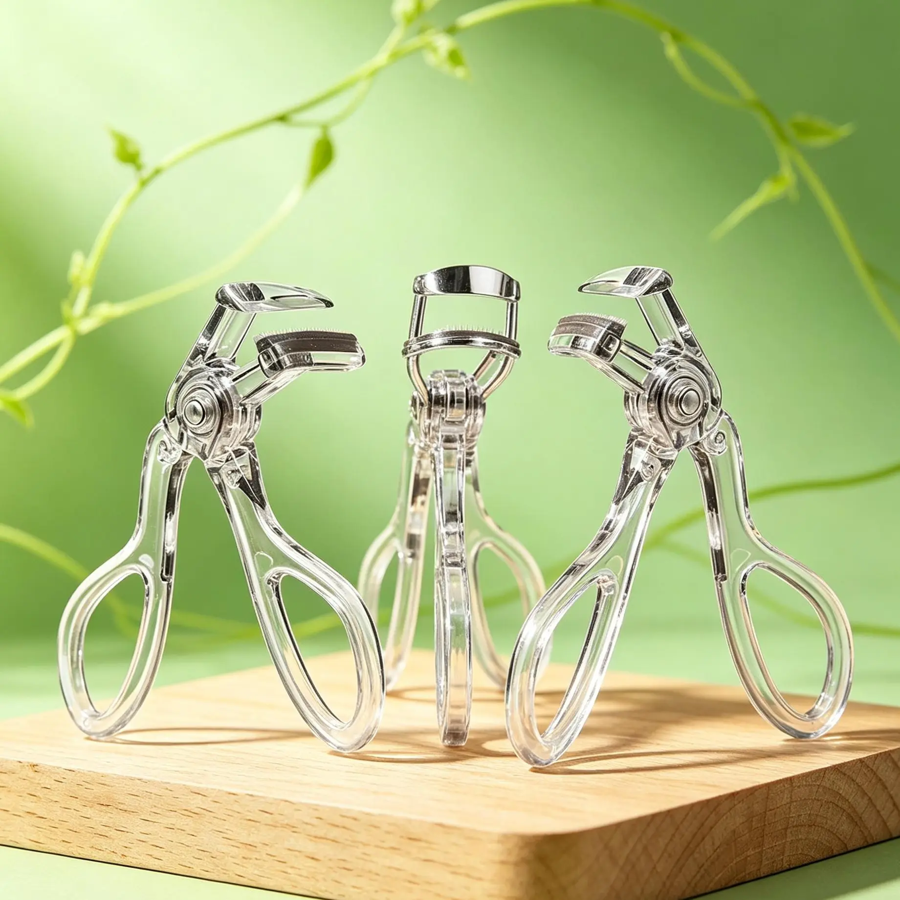 Clear Transparent Eyelash Curler for Travel, Mini Lash Curler Built for Hooded Eyelid and Hooded Eyes, Great for Round Eyes, Stubborn Straight Lashes, Compatible with Lash Clusters, Ideal for Asians, Unisex Tool for Men, Gentle Frame Natural Lashes
