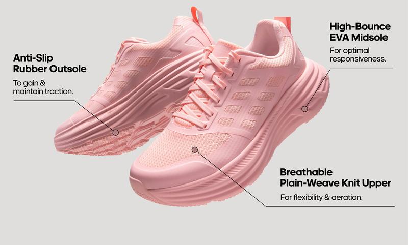 ALLSWIFIT [ActiveFloat] Women's Walking Shoes Cushion Running Tennis Shoes Non-Slip Comfortable Breathable Workout Gym Sports Athletic Sneakers