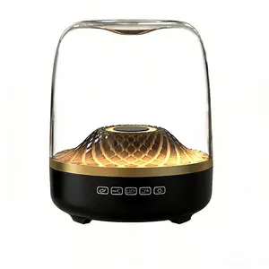 Harman Kardon Bluetooth Speaker with Subwoofer Colorful Glass Design Wireless Home Audio System Fantasy Atmosphere Lighting Surround Sound Digital Noise Reduction
