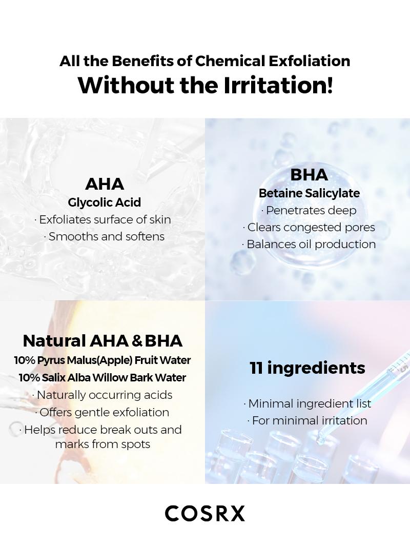 [COSRX Official] AHA/BHA Clarifying Treatment Toner (150ml) | ELIMINATE IMPURITIES, EXFOLIATE & HYDRATE ALL IN ONE STEP,