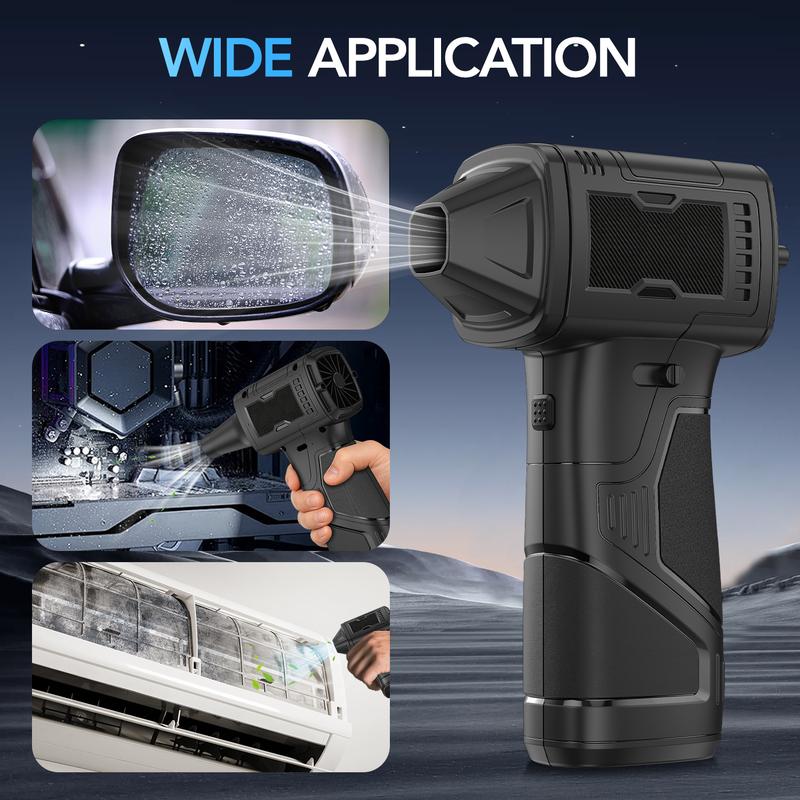 Compresssed Air duster Cordless Leaf Blower Violent Turbo Fan,USB Rechargeable Handheld Cooling Turbo,Portable Waist Fan