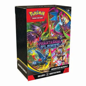 Pokemon TCG Mega Evolution Phantasmal Flames Booster Bundle (6 packs)