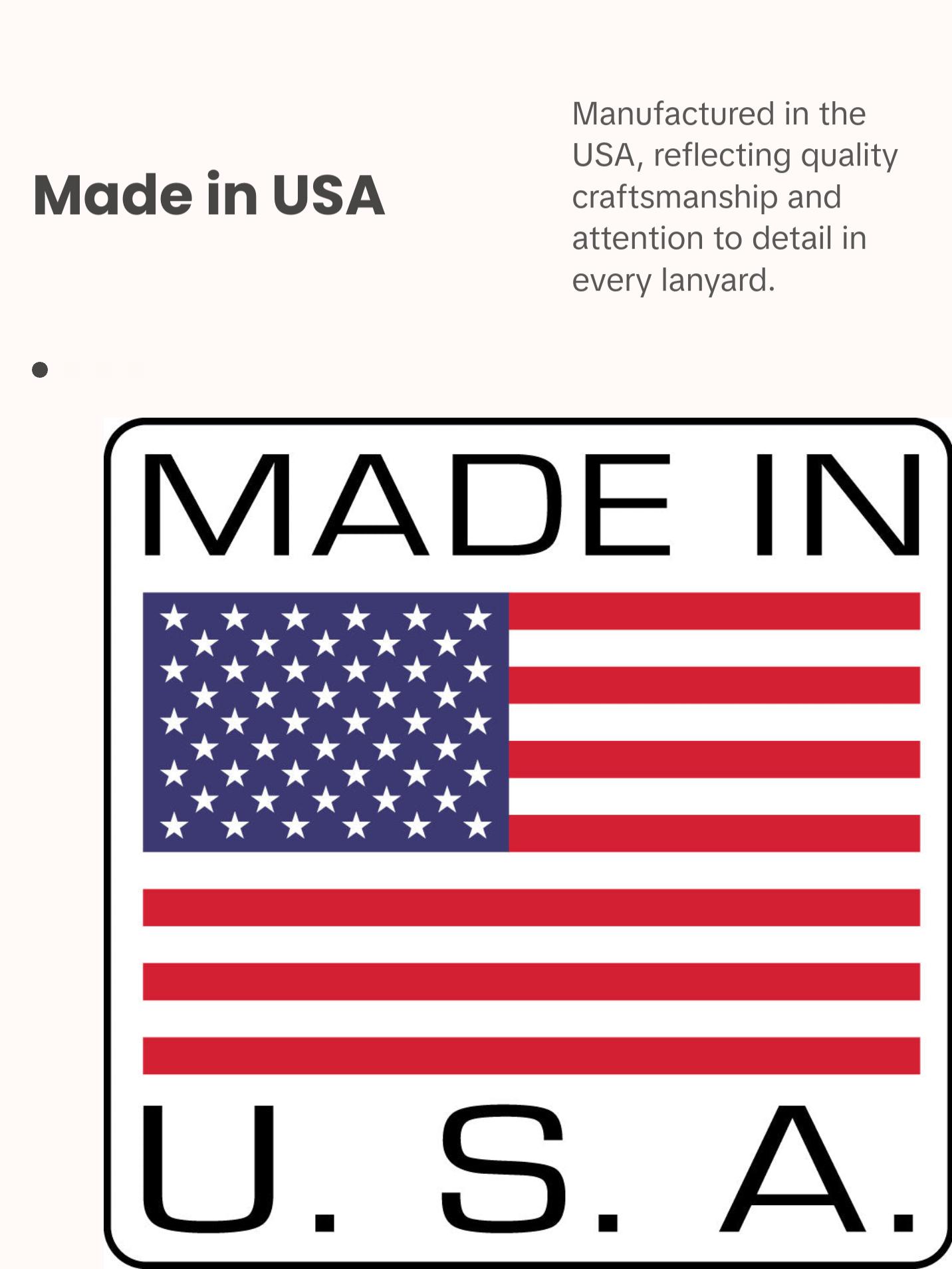 Buttonsmith Desert Camo Lanyard - Made in USA