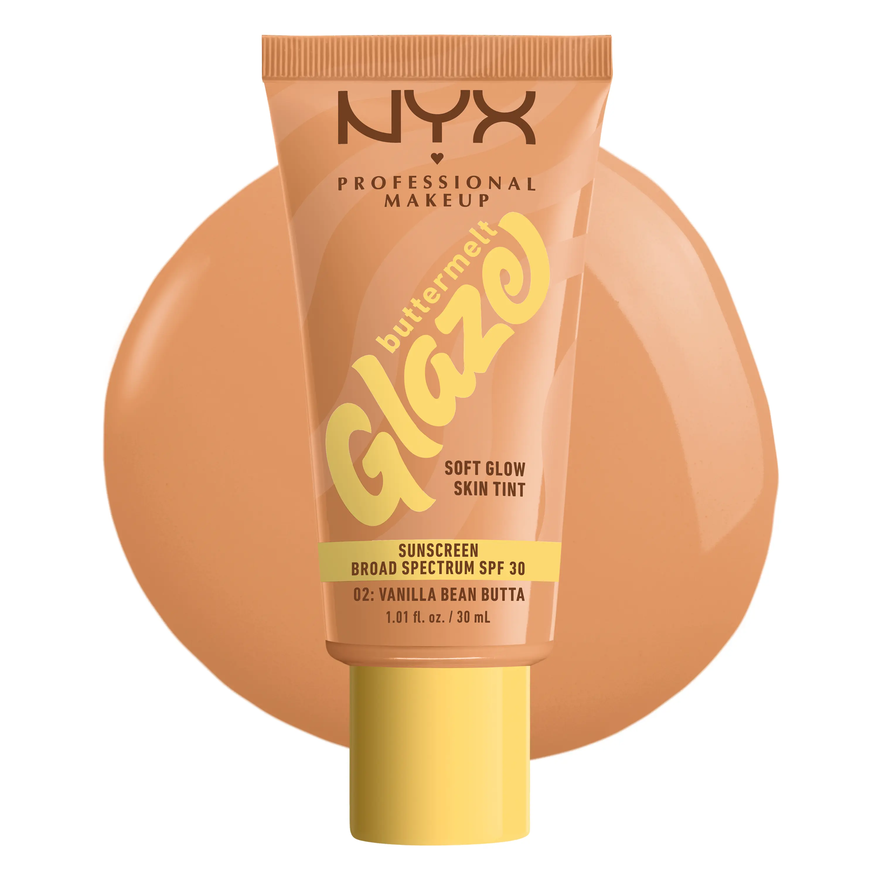 Buttermelt Glaze Soft Glow Skin Tint with SPF 30, NYX Professional Makeup