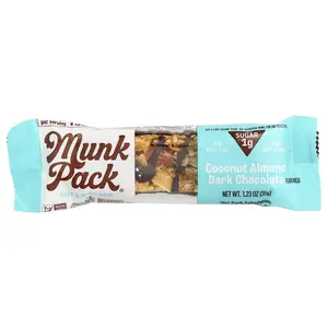 Munk Pack Nut & Seed Bar, Coconut Almond Dark Chocolate, 1.23 oz (35 g)