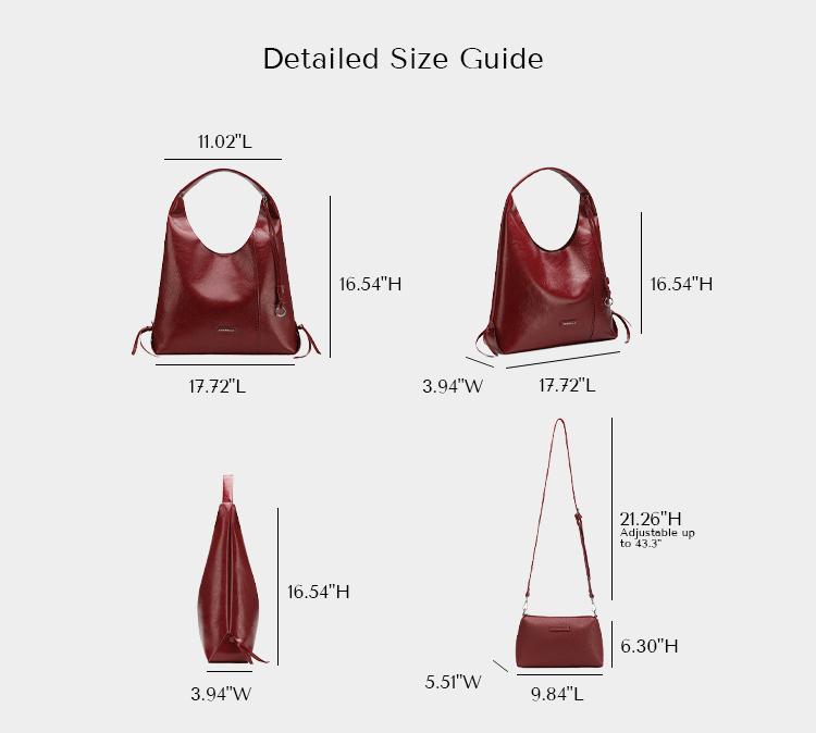 NEWBELLA Lena PRO 2 Pcs Set Shoulder Bag PU Leather Stylish & Practical for Everyday Use