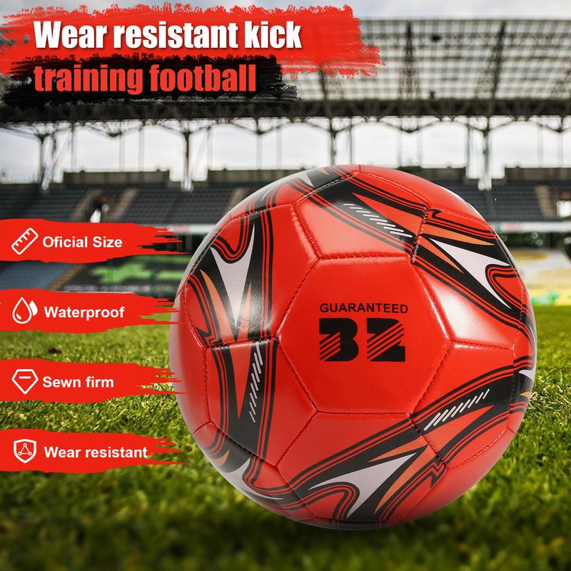 Professional Soccer Ball Size 5 Official Soccer Training Football Ball Competition Outdoor Football Red