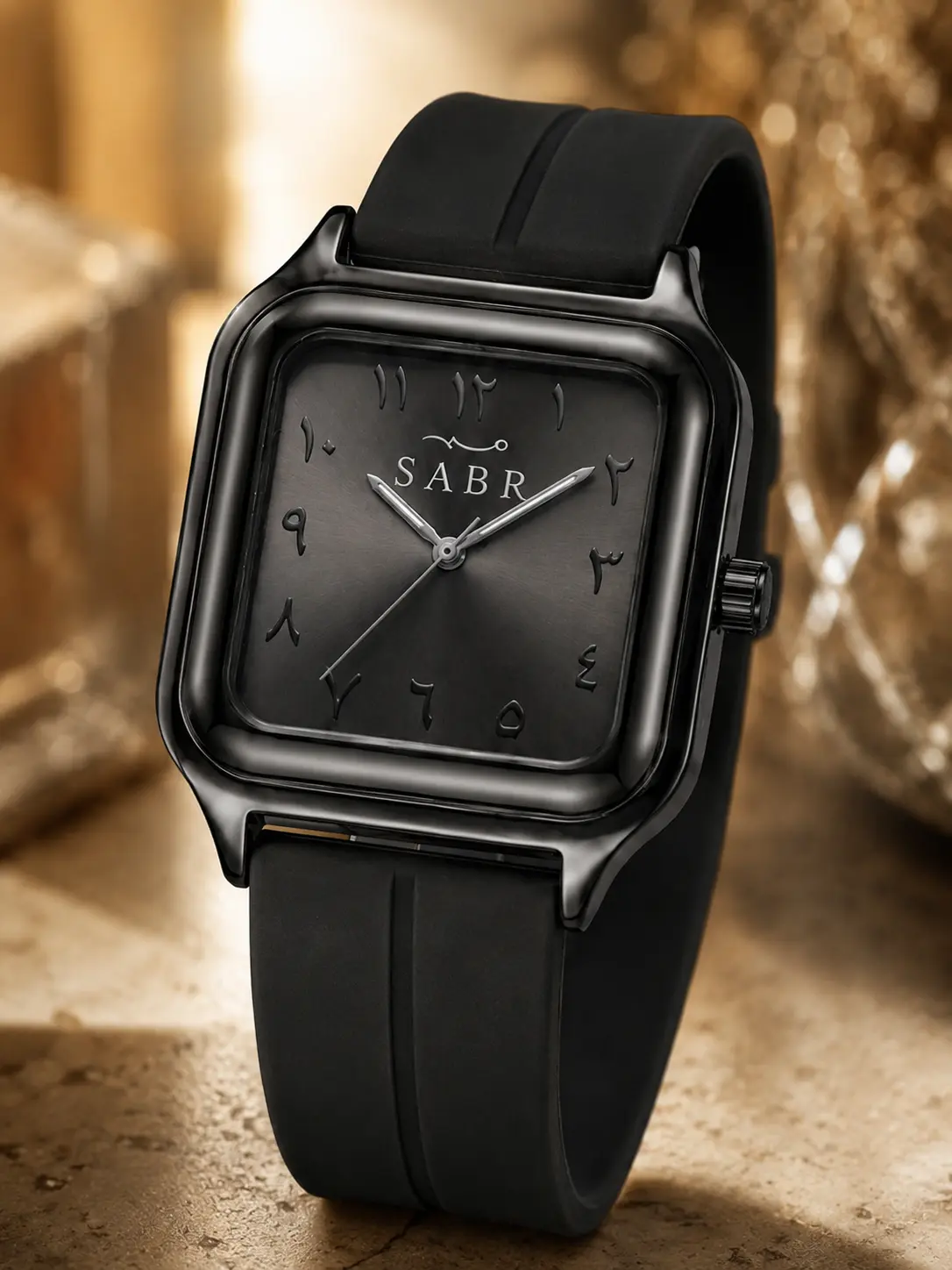 Men's Modern Square Digital Casual Trendy Wristwatch - All Black Cyberpunk Stylish Trend Watch, Arabic Dial Wrist Watches, Lightweight Waterproof Silicone Strap Quartz Wristwatch for Casual Daily Use, Calendar & Liquid Crystal Display, Stylish Watch