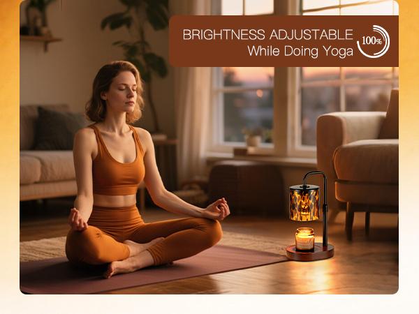 Tortoise Shell Home Decor: Black Candle Warmer Lamp with Timer Vintage Leopard Lamp with 2 Bulbs Height Adjustable Candle Warmer Dimmable Christmas Gift for Women