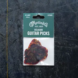 Martin #1 Light .46 Celluloid Guitar Pick Pack