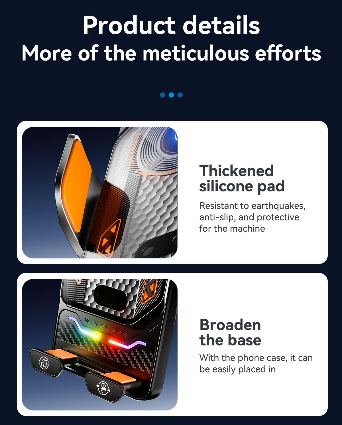 Wireless Car Charger Fast Rotatable Auto Clamping Car Charger Phone Holder fit iPhone Pro  tags Smartphone Cellphone Charging Electronic magnetic 360 rotating Lightning Bracket