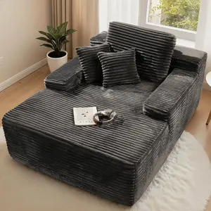 ModMood big comfy couch 67" Chaise Lounge Chair Indoor,Oversized Upholstered Sleeper Couch Sofa Bed,Soft Corduroy Reading Chairs Cloud Sofas Couches for Living Room Plush furniture caodoc Modular boneless sectional Velvet U-Shaped L-Sofa Set