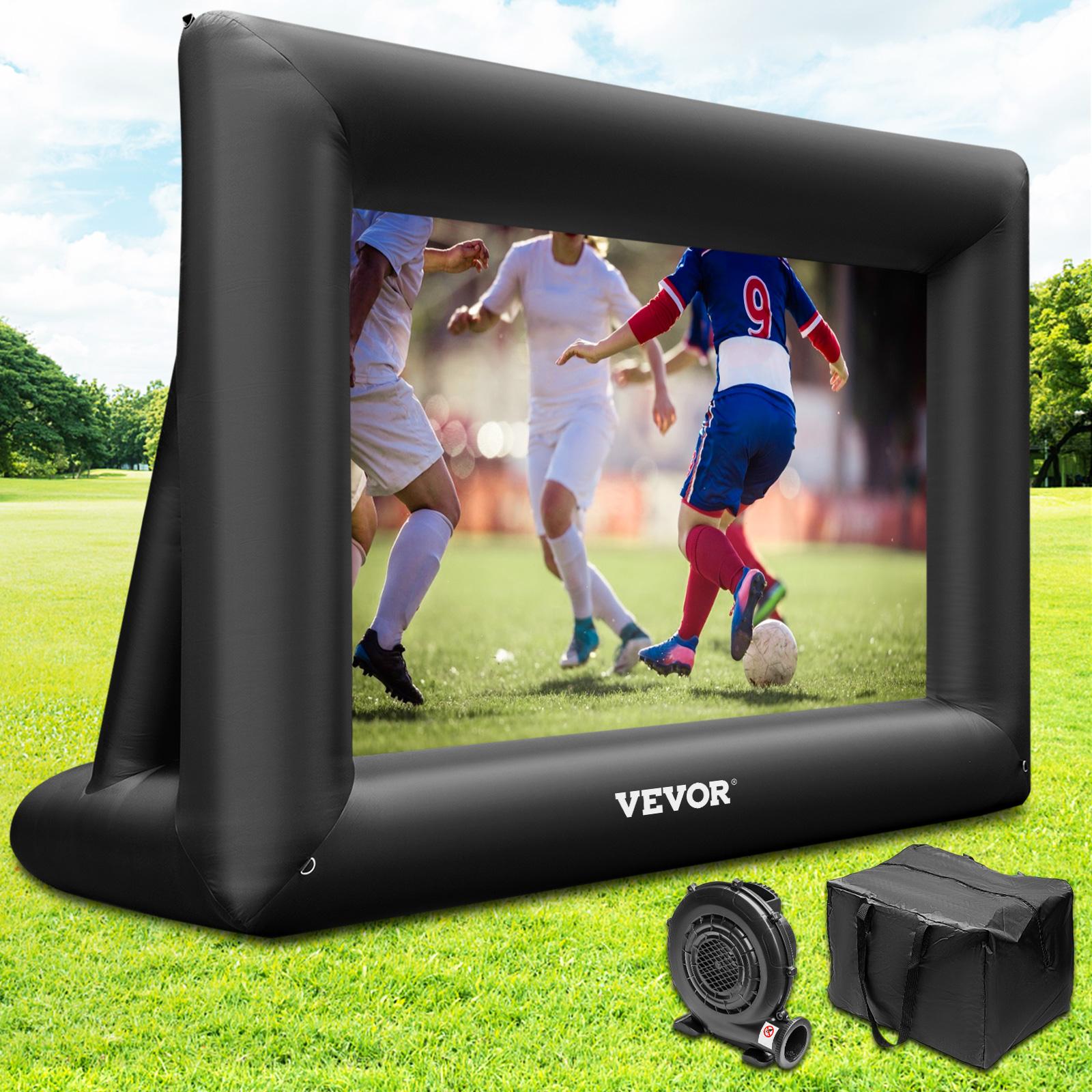 VEVOR Inflatable Movie Screen, Various specifications, Inflatable Projector Screen for outside with Air Blower Inflatable Screen,  Oxford Fabric Material Blow Up Screen for Outdoor Movie Supports Front/Rear Projection