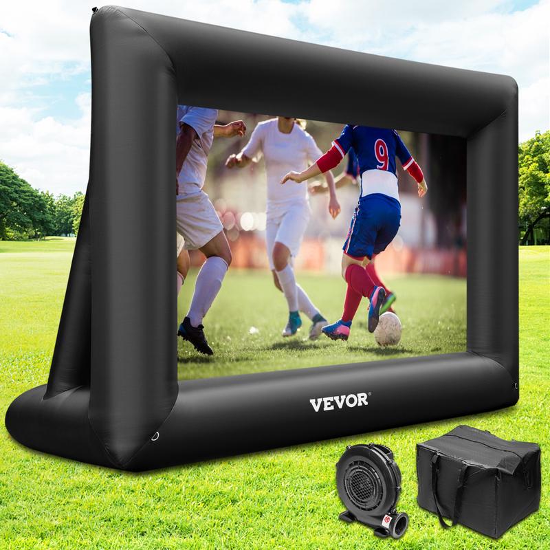VEVOR Inflatable Movie Screen, Various specifications, Inflatable Projector Screen for outside with Air Blower Inflatable Screen,  Oxford Fabric Material Blow Up Screen for Outdoor Movie Supports Front/Rear Projection