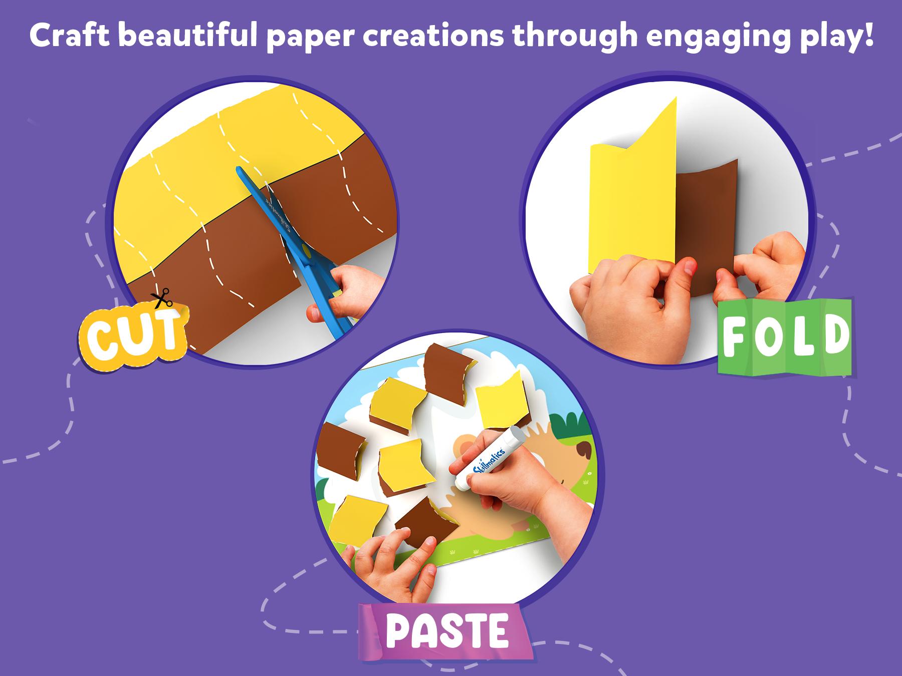 Skillmatics Snip, Snip - Art & Craft Activity, Practice Scissor Skills, Craft Kits, Gifts for Toddlers, Girls & Boys Ages 3 to 7 paper crafts