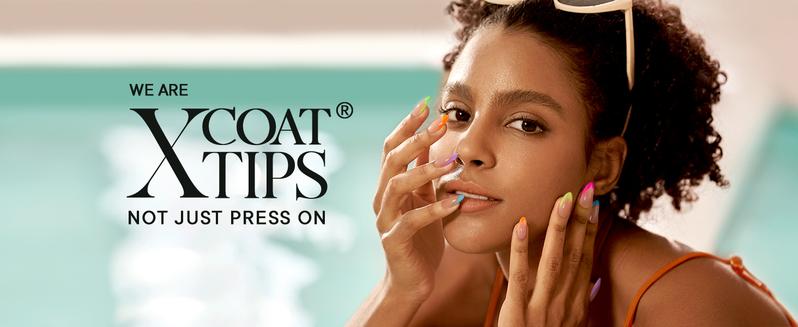 BTArtboxnails XCOATTIPS Press on Nails - 150pcs Brighter pastel Short Square or Almond or Coffin French Tips, Brighter pastel Soft Gel False Nail, Soak Off Acrylic Fake Nails Extensions