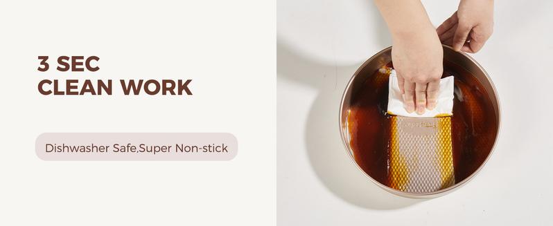 [BF&CM]HONGBAKE 7-Piece Diamond-Texture Bakeware Sets,Non-Stick Baking Sheet Pan Set,Cookie Sheets ,Roasting Pan,Cookware,Gold,Baker Kitchenware Steel