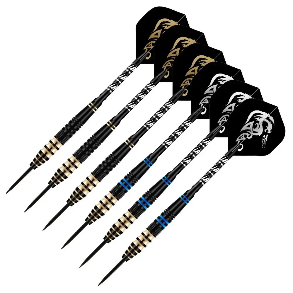 New 6pcs/set 23g Tungsten Steel Needle Darts Gift Box Set, Includes Grindstone, Ideal for High-Quality Dart Game Competition Darts Gear
