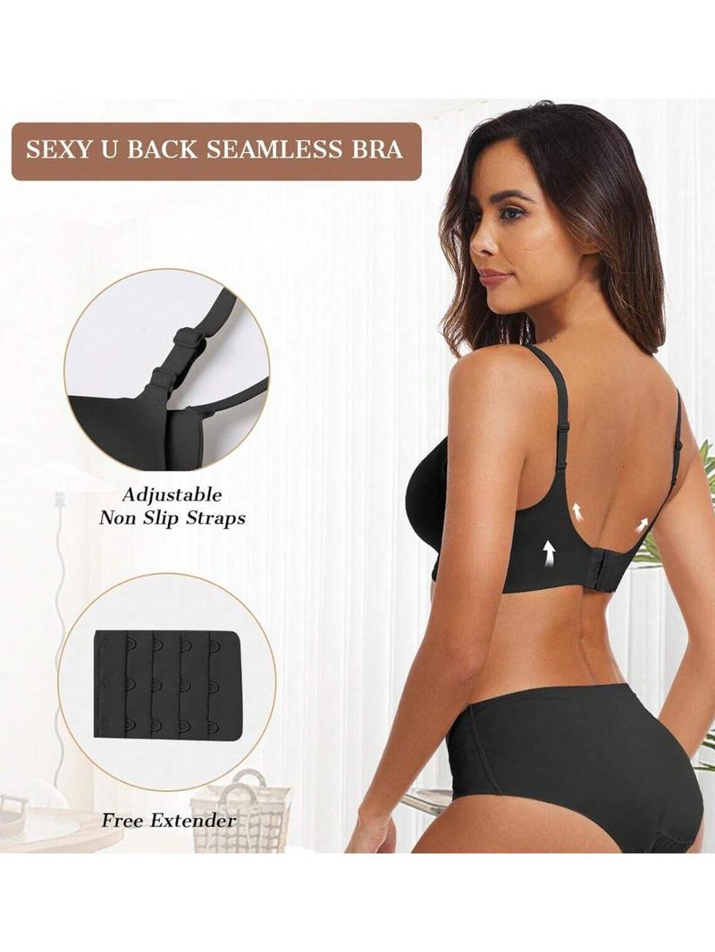 FZ-1/2PCS EssElegance Wirefree Bras for Women Full Coverage No Underwire Everyday Bras Comfortable Wireless Padded Jelly Bras